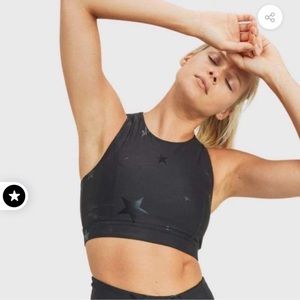 Mono B Stars Sports Bra- Black